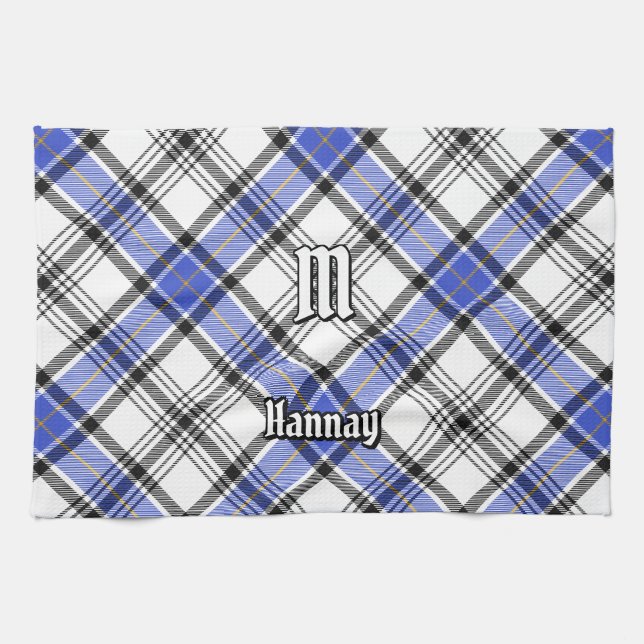 Clan Hannay Tartan Kitchen Towel (Horizontal)