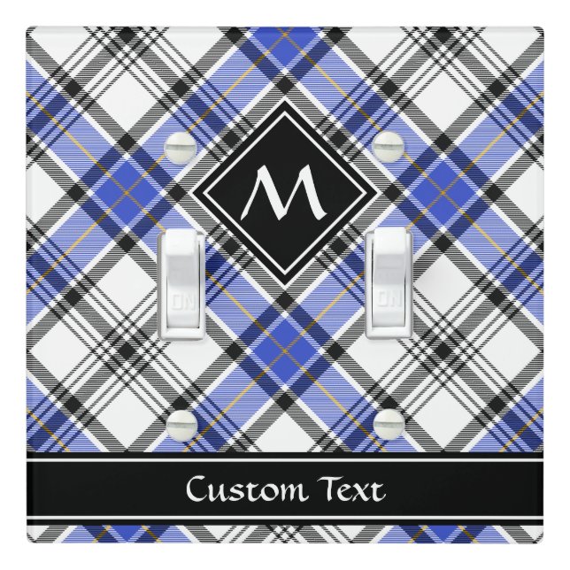 Clan Hannay Tartan Light Switch Cover (In Situ)