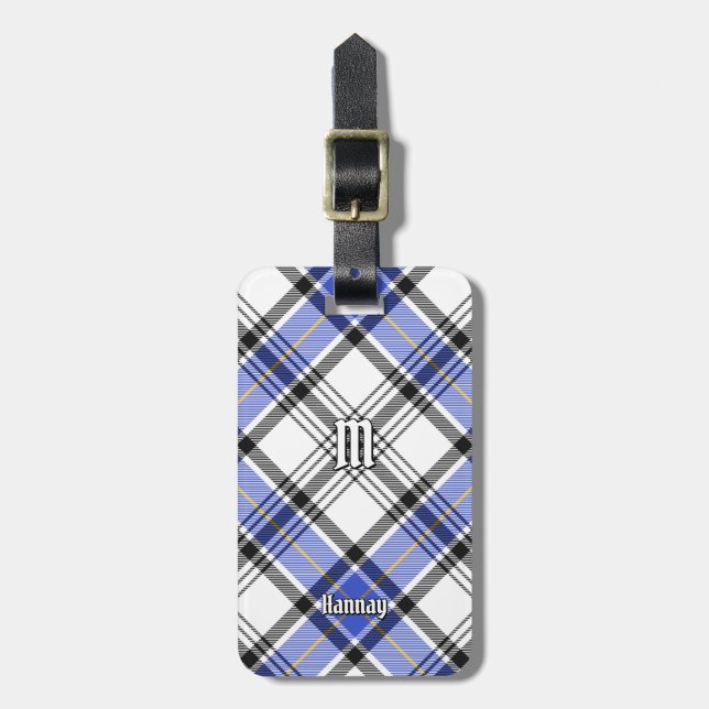 Clan Hannay Tartan Luggage Tag (Front Vertical)