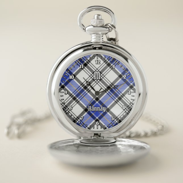 Clan Hannay Tartan Pocket Watch (Inside)