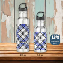 Clan Hannay Tartan Stainless Steel Water Bottle