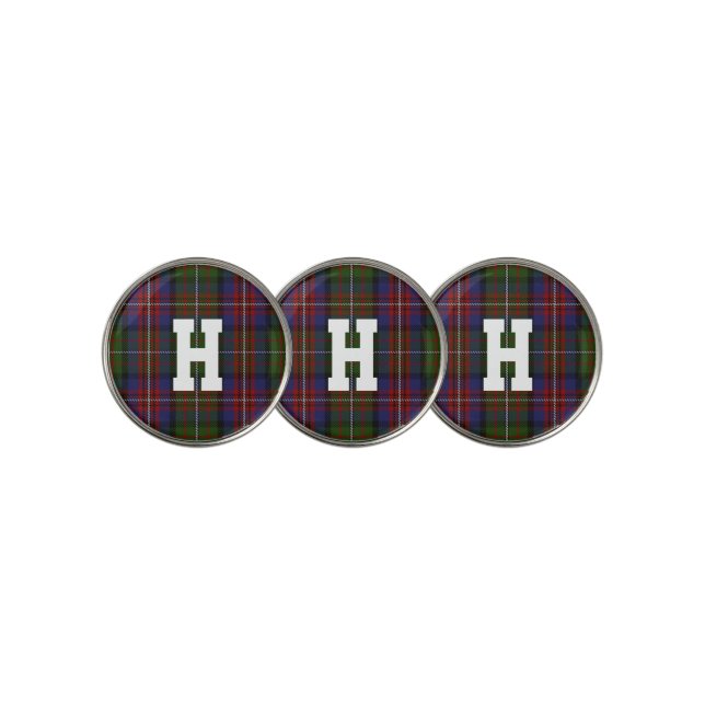 Clan Hargis Plaid Golf Ball Markers (3 Up)