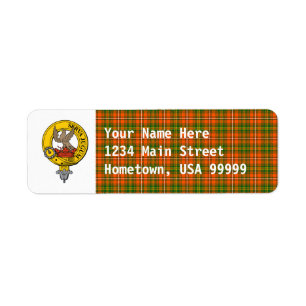 Clan Hay Ancient Tartan Return Address Label