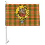Clan Hay ancient tartan window flag with badge