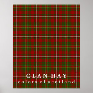 Clan Hay Colors of Scotland Tartan Poster