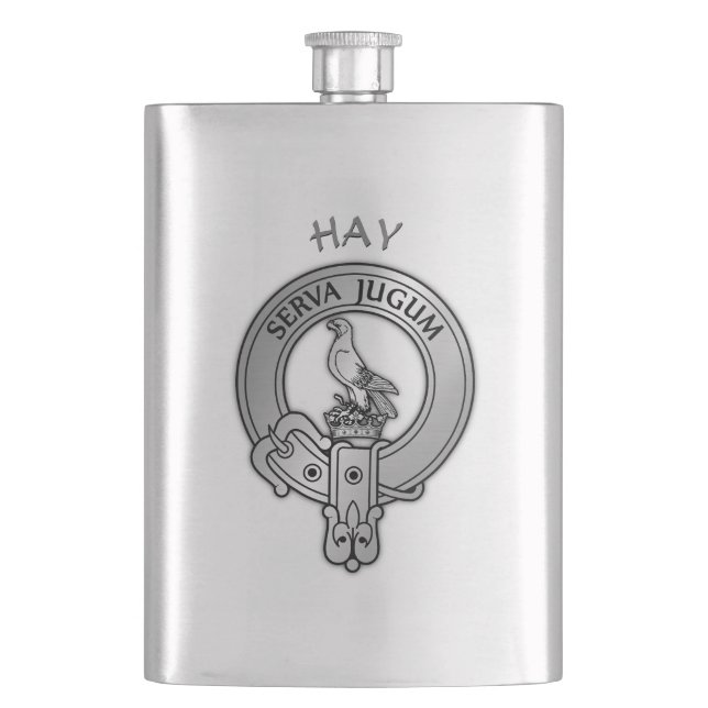 Clan Hay Crest  Flask (Front)