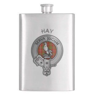 Clan Hay Crest  Flask