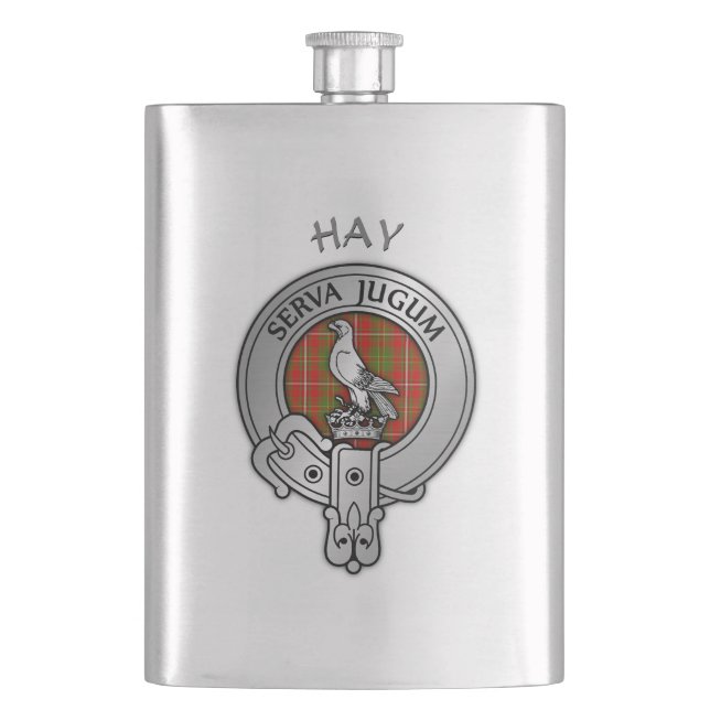 Clan Hay Crest  Flask (Front)