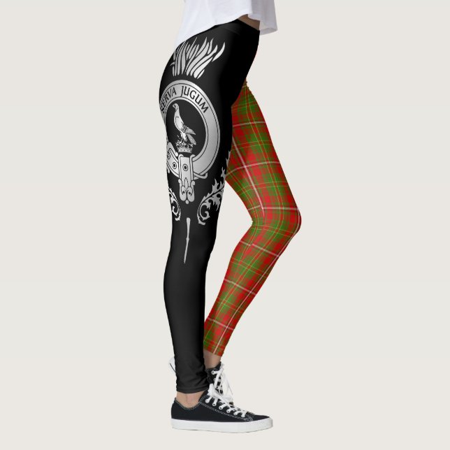 Clan Hay Crest & Tartan Leggings (Right)