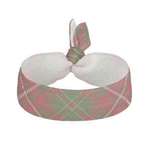 Clan Hay Scottish Accents Red Green Tartan Hair Tie