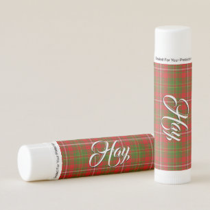Clan Hay Tartan Plaid Lip Balm