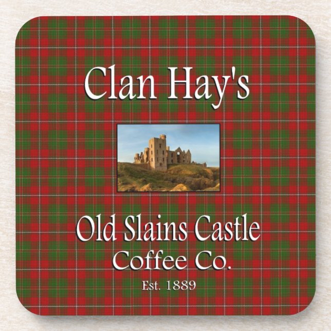 Clan Hay's Old Slains Castle Coffee Co. Drink Coaster (Front)