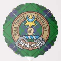 Clan Henderson Crest over Tartan Balloon