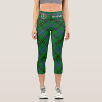 Clan Henderson Crest over Tartan Capri Leggings