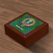 Clan Henderson Crest over Tartan Gift Box