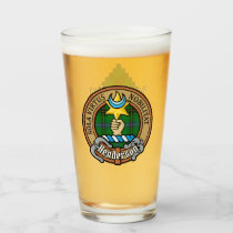 Clan Henderson Crest over Tartan Glass