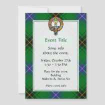 Clan Henderson Crest over Tartan Invitation