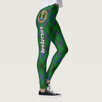 Clan Henderson Crest over Tartan Leggings