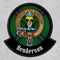 Clan Henderson Crest over Tartan Patch