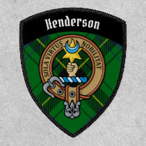 Clan Henderson Crest over Tartan Patch