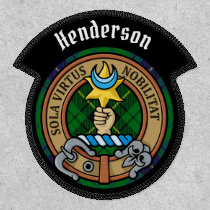 Clan Henderson Crest over Tartan Patch