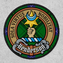 Clan Henderson Crest over Tartan Patch