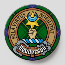 Clan Henderson Crest over Tartan PopSocket