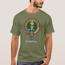 Clan Henderson Crest over Tartan T-Shirt