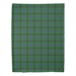 Clan Henderson Scottish Accents Blue Green Tartan Duvet Cover