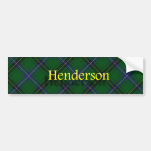 Clan Henderson Scottish Tartan Bumper Sticker