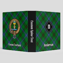 Clan Henderson Tartan 3 Ring Binder