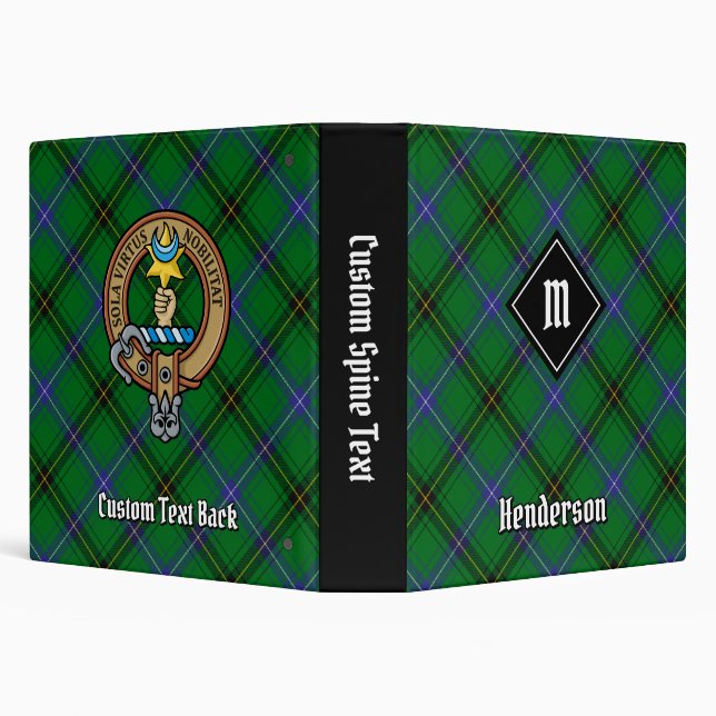 Clan Henderson Tartan 3 Ring Binder (Background)