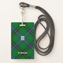 Clan Henderson Tartan Badge