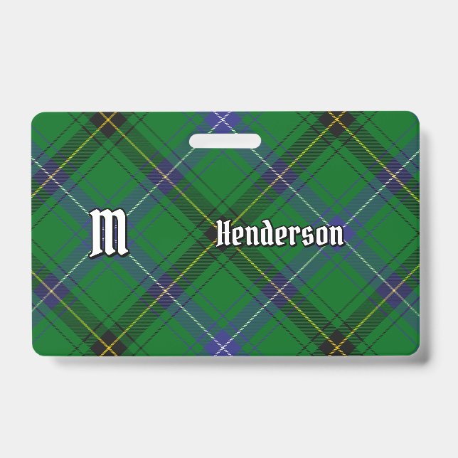 Clan Henderson Tartan Badge (Front)