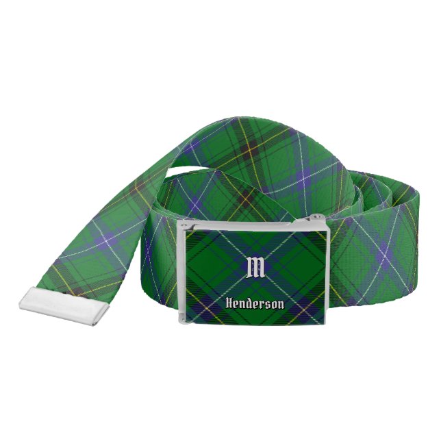 Clan Henderson Tartan Belt (Snake)