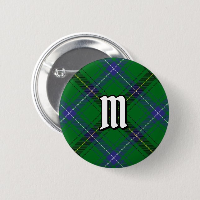 Clan Henderson Tartan Button (Front & Back)