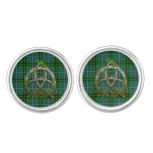 Clan Henderson Tartan Celtic Trinity Cufflinks