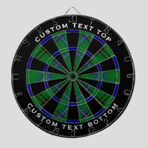 Clan Henderson Tartan Dart Board