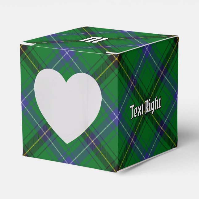 Clan Henderson Tartan Favor Boxes (Front Side)