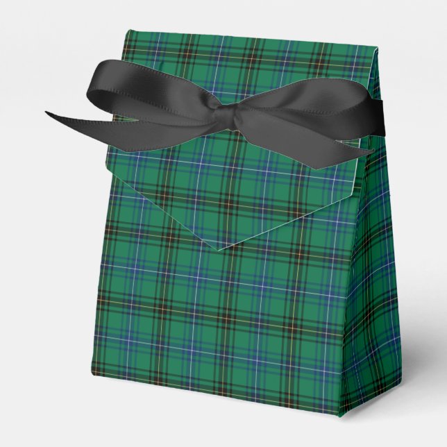 Clan Henderson Tartan Favor Boxes (Front Side)