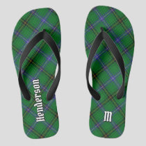 Clan Henderson Tartan Flip Flops