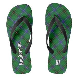 Clan Henderson Tartan Flip Flops