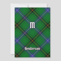 Clan Henderson Tartan Invitation