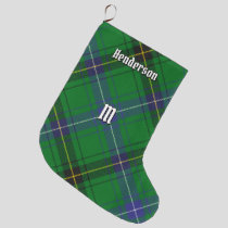 Clan Henderson Tartan Large Christmas Stocking