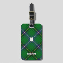 Clan Henderson Tartan Luggage Tag