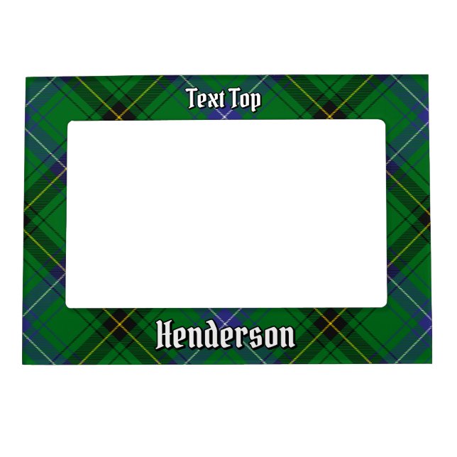 Clan Henderson Tartan Magnetic Frame (Front)