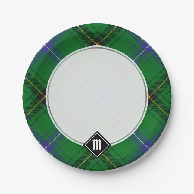 Clan Henderson Tartan Paper Plates (Front)