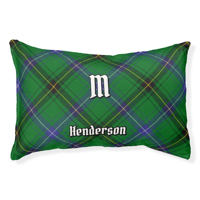 Clan Henderson Tartan Pet Bed (Front)