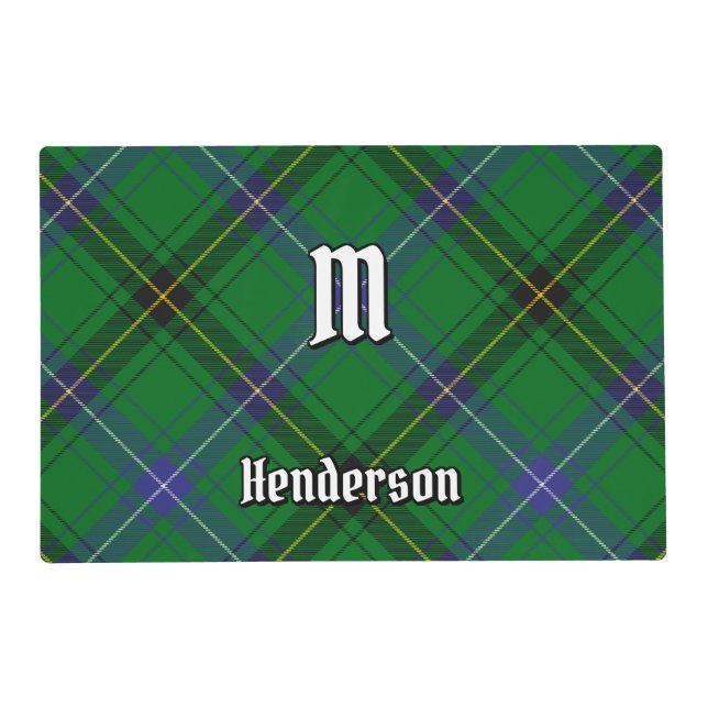 Clan Henderson Tartan Placemat (Front)
