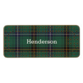 Clan Henderson Tartan Plaid Cribbage Board (Front (Horizontal))